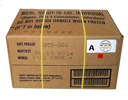 Western Frontier MRE 2019 Inspection Date Case, 12 Meals With 2019 Inspection Date