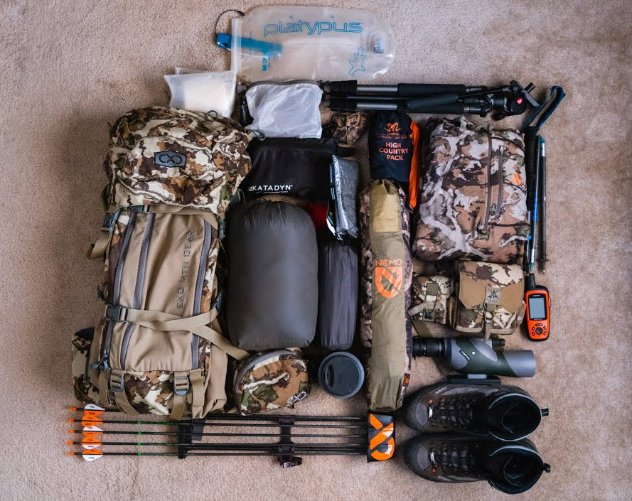gear pack list for backcountry hunting