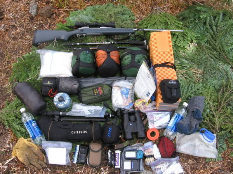 hunting pack and check lists