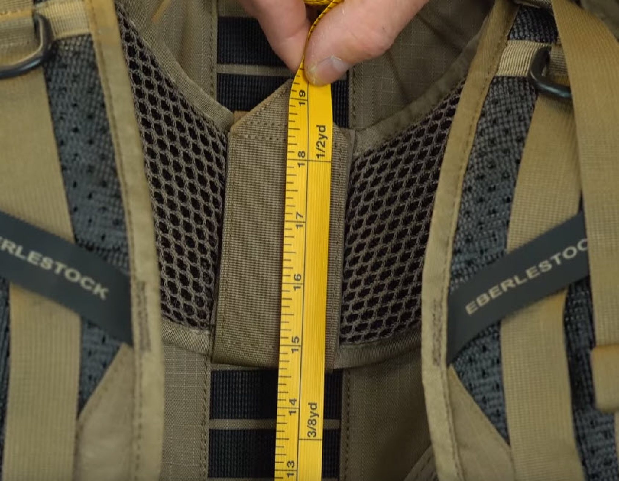 length of a backpack