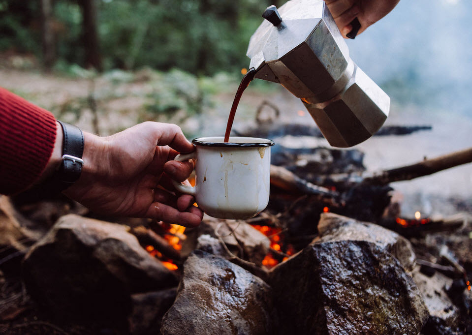 How to make Coffee while Camping
